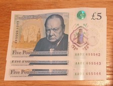 Aa01 polymer five pound 5 - pound, £5
