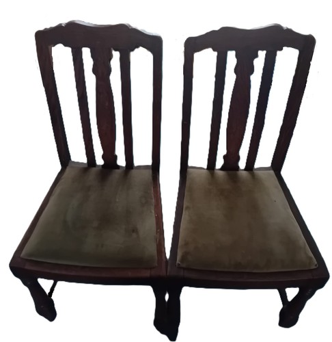Pair antique mahogany - pair,