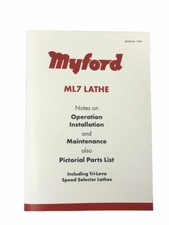 MYFORD ML7 LATHE MANUAL FOR