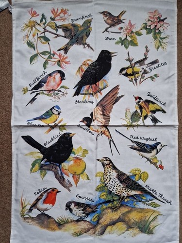 British birds tea - british, towel