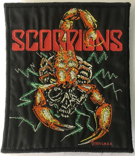 Scorpions official woven sew - scorpions,