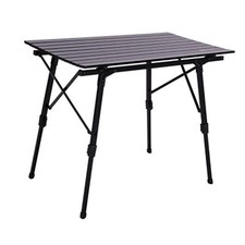 Quest Elite Brenig Slatted Black Camping Table F4006BL