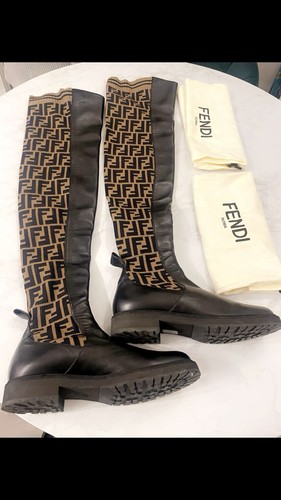 New fendi leather - new, boots