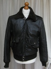 Vintage Air Force Flight A2 13701 brown leather flying bomber jacket Aviator 40