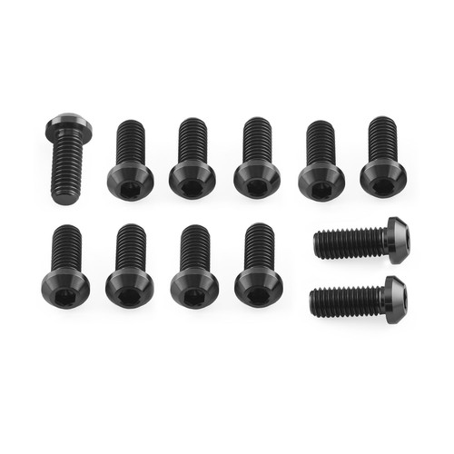 Titanium disc bolts black - titanium,