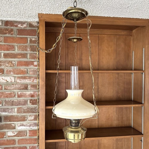 Vintg aladdin brass hanging - vintg,