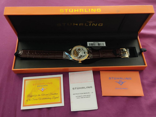 Stuhrling skeleton watch - stuhrling,