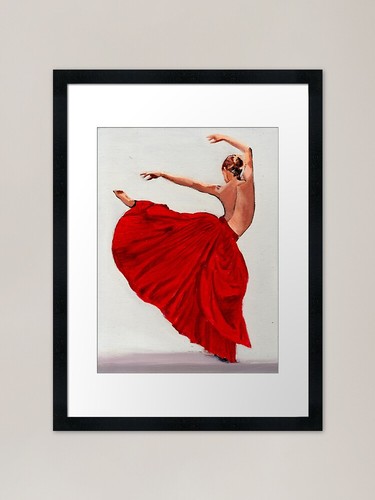 Flamenco dancer framed art - framed,