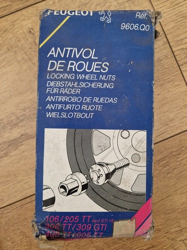 Peugeot locking wheel - locking, set