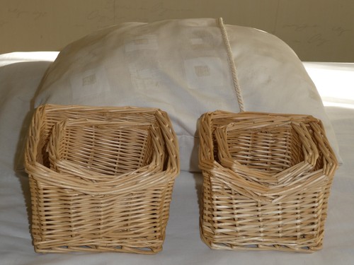 Wicker baskets set two - of,
