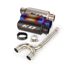 Middle Link Pipe 51mm Muffler Exhaust System For Yamaha FZ6N 2004-2011 Slip On