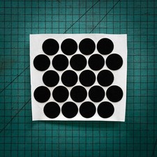 Baize CIRCLES adhesive sticky feltac felt flock backing circles pads for coaster