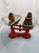 1930s VINTAGE kichen Shop Weight Weighing Scales old Antique Cast Iron 5.4kg W✨✨