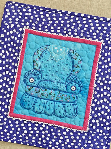 Handmade mini art quilt - mini,