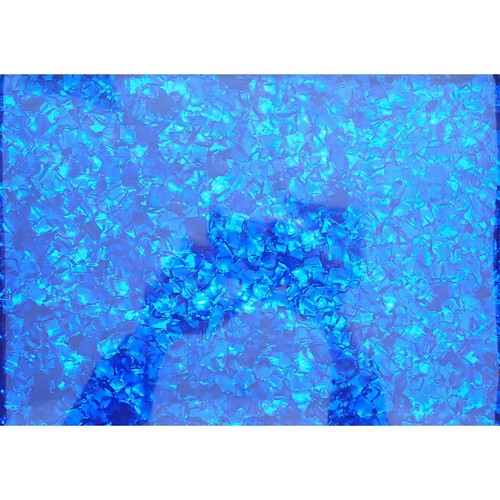 Blue pearloid celluloid - blue, drum