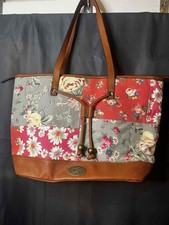 Mantaray Floral Patchwork Large Handbag Cute Kitsch Preloved