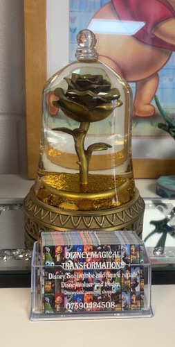 Belle rose disney snow globe - belle,