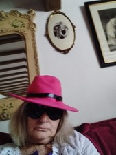 Women Ladies Baby pink Fedora Hat  Outdoor Casual UK