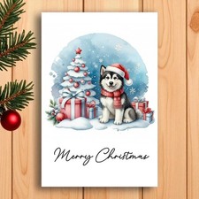 Alaskan Malamute Christmas