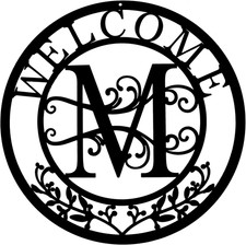Metal Wall Art, Letter M