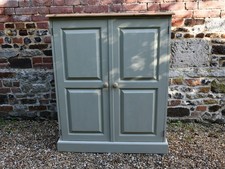 Vintage Pine Pantry/Linen Cupboard painted in Farrow & Ball French Gray