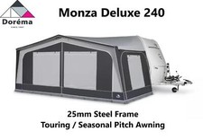 Dorema Monza 240 Deluxe Seasonal Awning Size 6 - 775 - 800cm 25mm Steel Frame