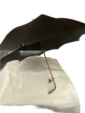 ANTIQUE BLACK PARASOL. (42)