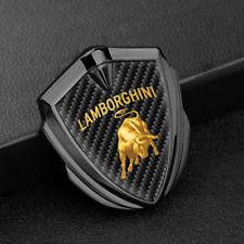 Fender Emblem Lamborghini Metal Sticker Side Badge Logo Decal