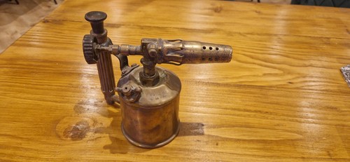 Vintage brass blow torch - vintage,