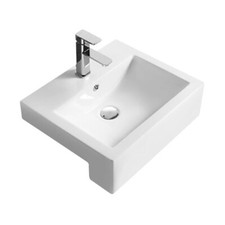 Nuie Semi-Recessed Wash Basin