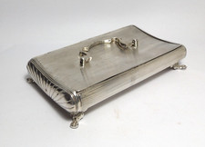 ANTIQUE DUTCH SOLID SILVER BOX, CIGAR BOX, CIGARETTE BOX,  SCHOONHOVEN 1837