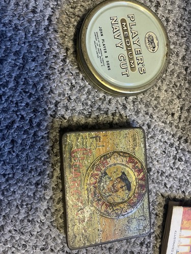 Vintage tobacco tins - tins,