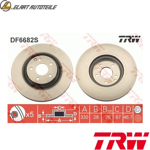 Brake discs df6682s - 2x,