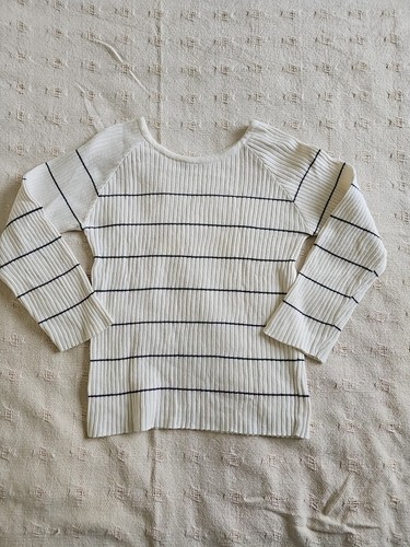 Women white black stripe - white,