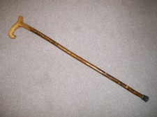 Beautiful New Craftsman Hand Made Carved Handle Walking Stick  51W