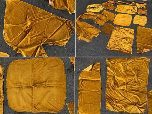 Vintage 1960s 1970s - , mustard
