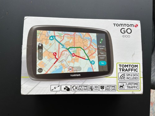 Tomtom 6100 satnav with - go,