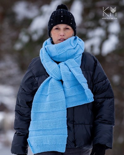 Hand knitted sky - sky, blue