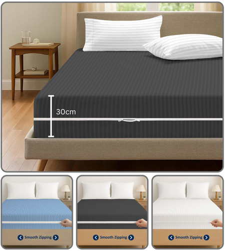 100 cotton mattress protector - cotton,