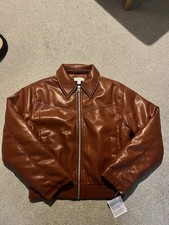 Topshop Faux Leather Rust
