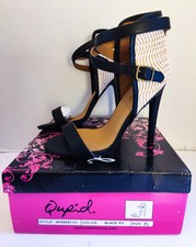 QUPID Open Toe Woven Rattan