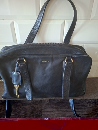 Fossil black leather - fossil, satchel