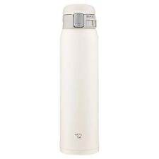 ZOJIRUSHI Water Bottle One-Touch Open Stainless Steel 600ml White SM-SF60-WM