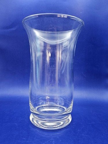 Clear glass hurricane vase - glass,