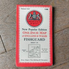 OS One Inch Map -Fishguard -