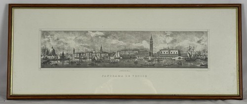 Antique 19thc venice panorama - venice,