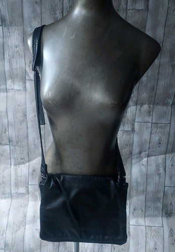 Vintage 1960 black leather - vintage, 1960's