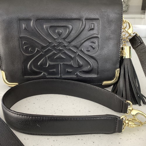 Biba black leather bag - biba,