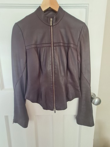 Purple biker jacket real - biker,