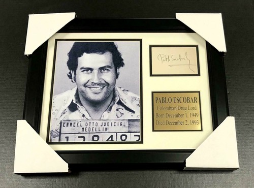 Pablo escobar autographed cut - autographed,